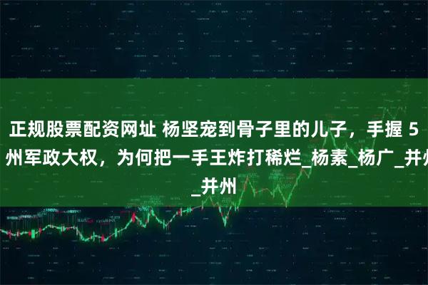正规股票配资网址 杨坚宠到骨子里的儿子，手握 52 州军政大权，为何把一手王炸打稀烂_杨素_杨广_并州