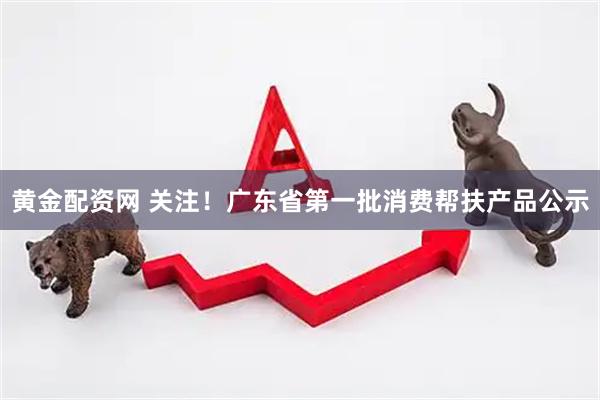 黄金配资网 关注！广东省第一批消费帮扶产品公示